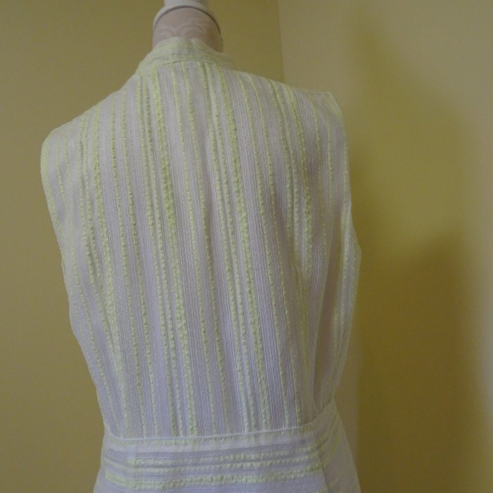 Ladies Size 14 Yellow/White Spring/Summer Dress - Picture 6 of 8